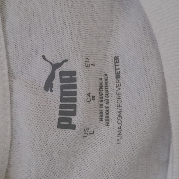 Puma White Graphic T-Shirt - Picture 3 of 6